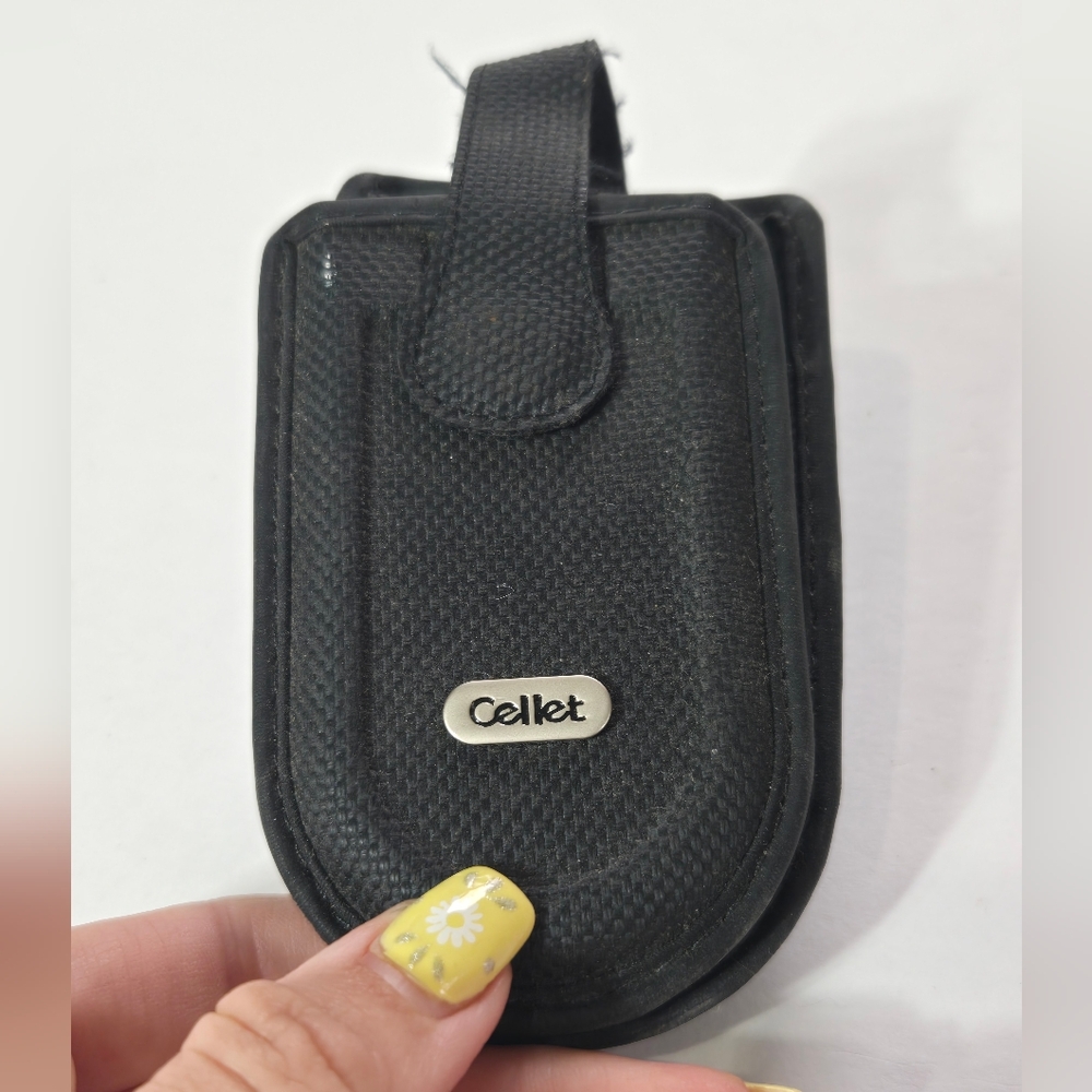 Vintage Cellet Black Phone Holster with Clip